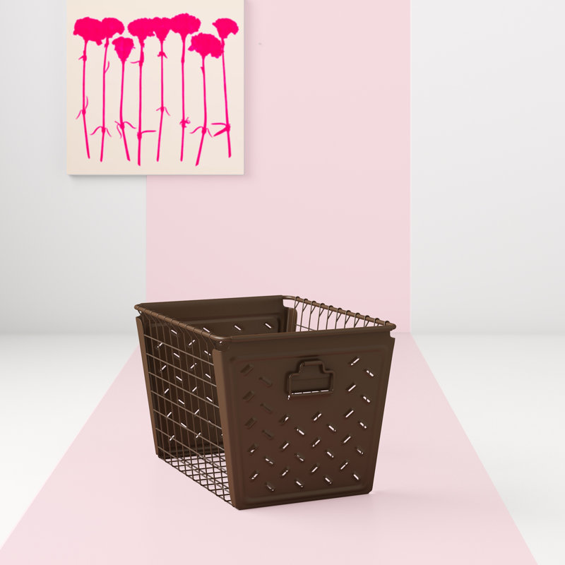 Panier en métal Juliana, Bronze