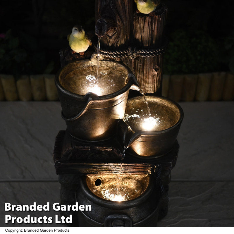 Bellefontaine Outdoor Fountain with Lights