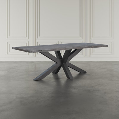 Table de salle à manger en bois massif de style nordique 94 po Nordic Ridge