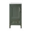 Meuble-lavabo moderne vert avec rangement