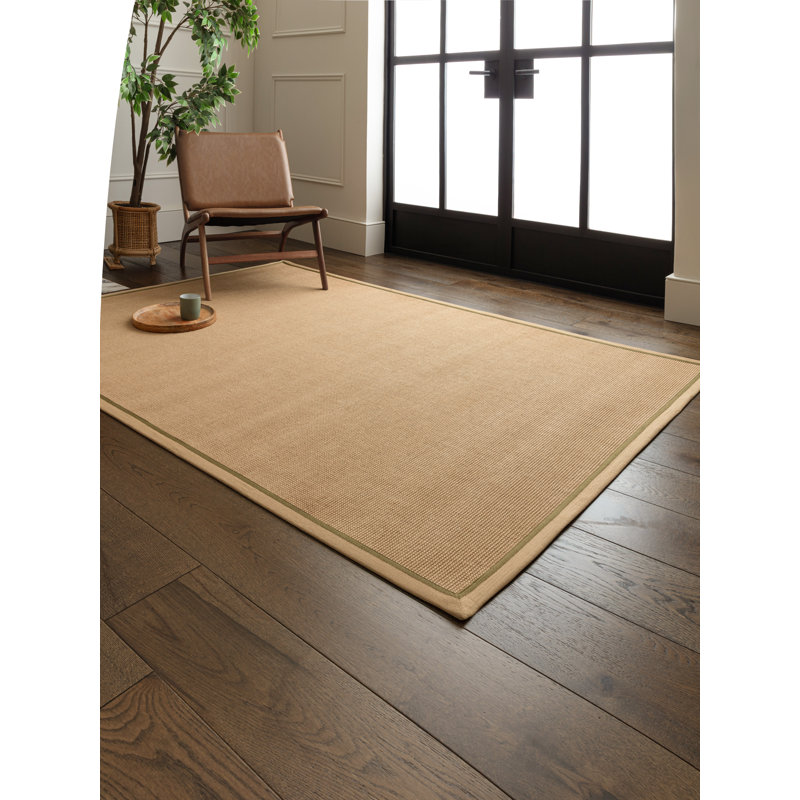 Rondle Boucle Jute Area Rug, Rectangle 68 x 240 cm, Linen Sage