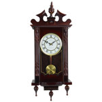 Solid + Manufactured Wood Wall Clock