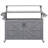Kitchen Island with Raised Shelf-1611059860