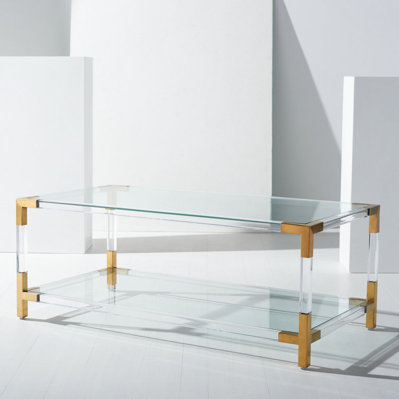 Louisa Coffee Table, Brass