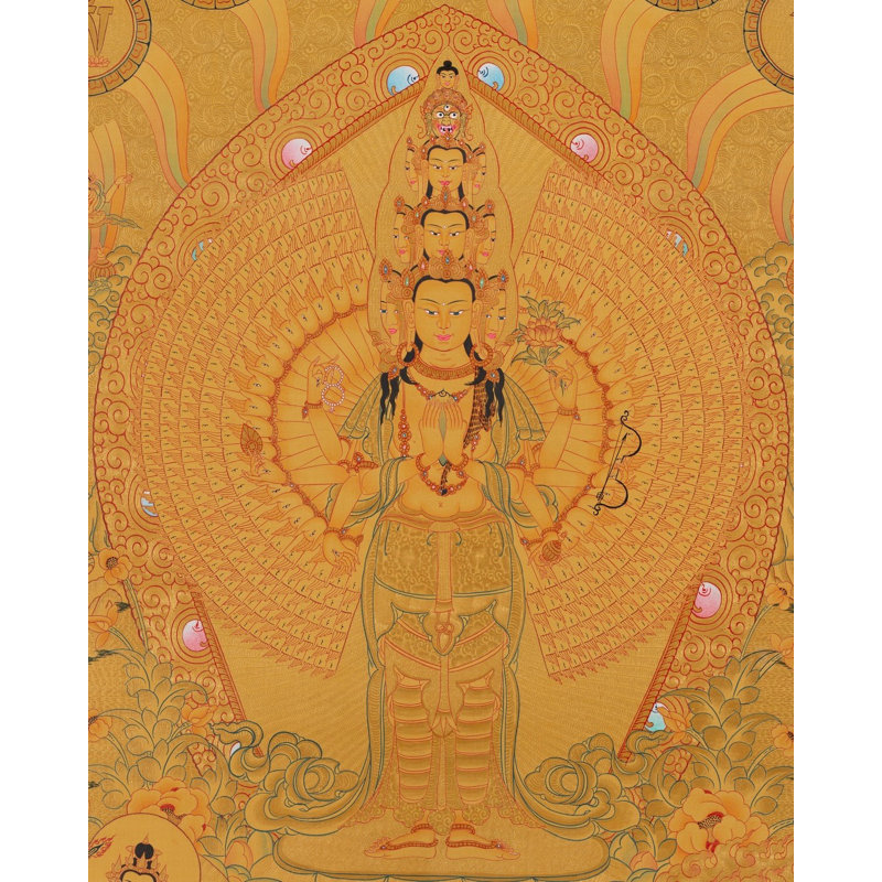 Lokeshvara Thangka (Brocadeless Thangka)