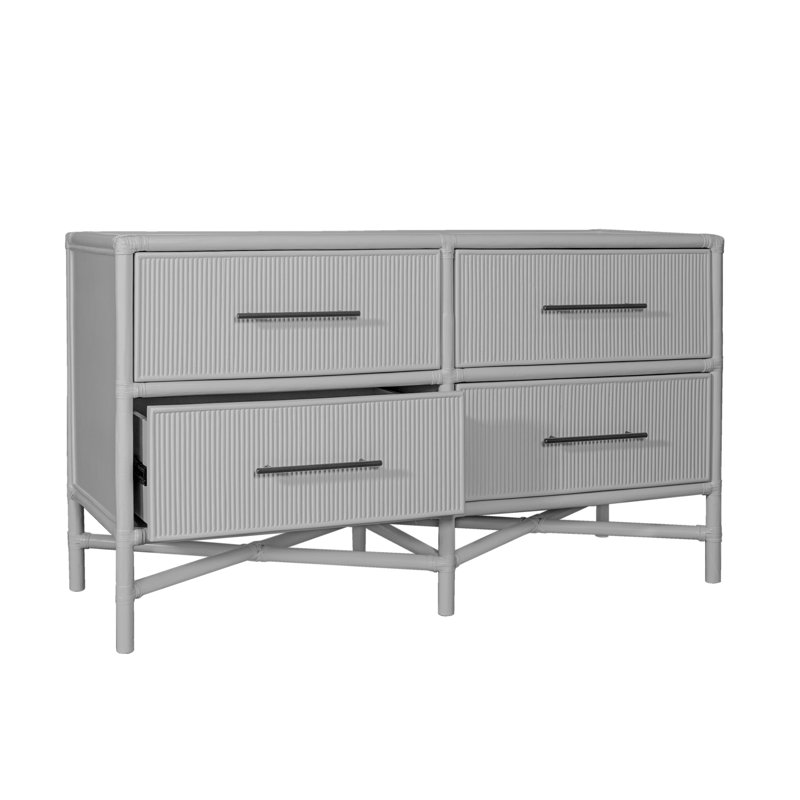 Juno 4 - Drawer Dresser, Light Gray