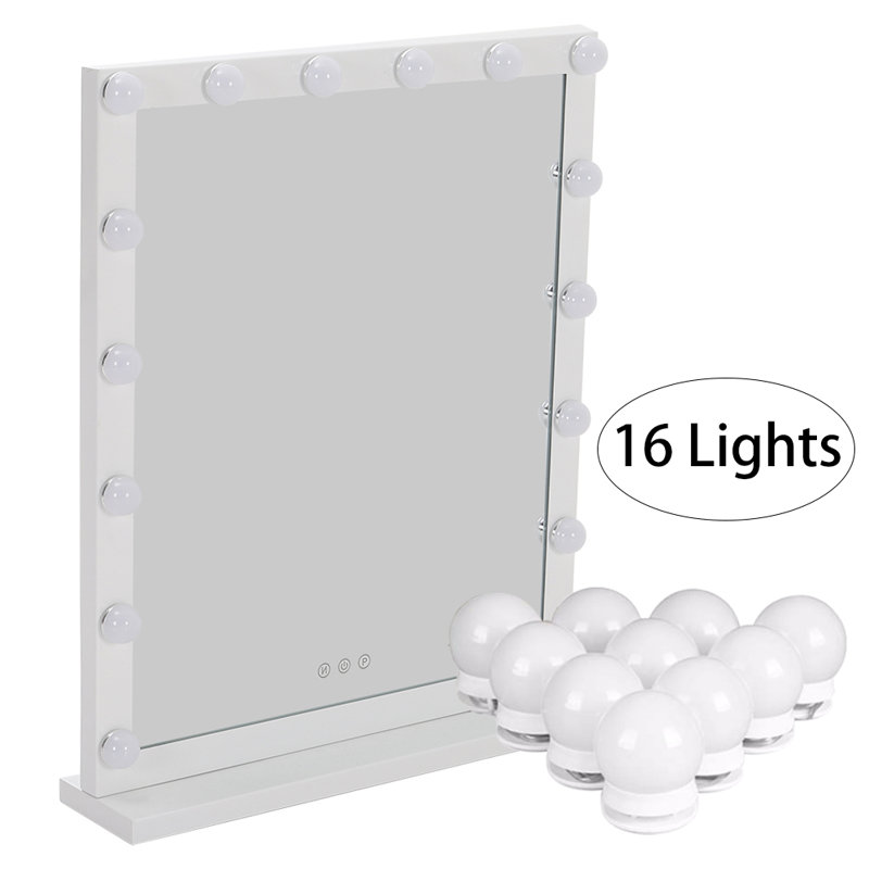 Metal Rectangle Mirror, 64.5 cm H x 52 cm W 