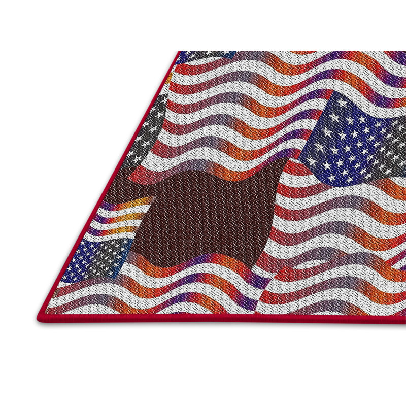 Tapis rose / marron Easley, Rectangle 7 pi x 10 pi