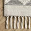 Tapis gris en laine Fractal Diamond-618038029