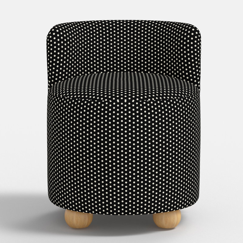 Fauteuil de coiffeuse, Pois noirs