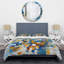 Ensemble de housse de couette en microfibre / polyester Blue Abstracted Fractals And Dimensions I Bedding-262938230
