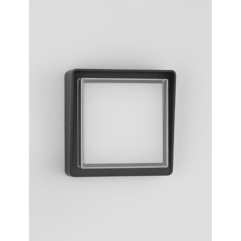 Black Integrated LED Outdoor Flush Mount