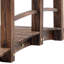 Pont de jardin en bois de sapin de L 60 po x l 26,5 po x H 19 po, avec pont pour charme rustique, cours arrière, jardins et ruisseaux, 19 po, teint, construction stable
