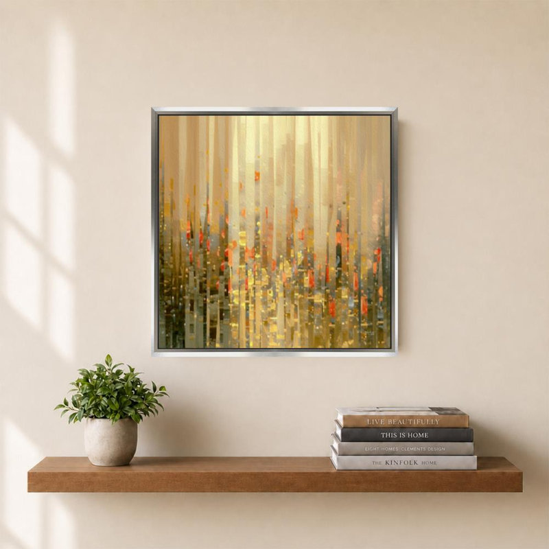 «Isaiah 42: 6 Light for the Nations» par Mark Lawrence - impression sur toile, 34" H x 34" W, Silver