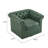Lawrence Chesterfield Upholstered Swivel Club Chair-496064905