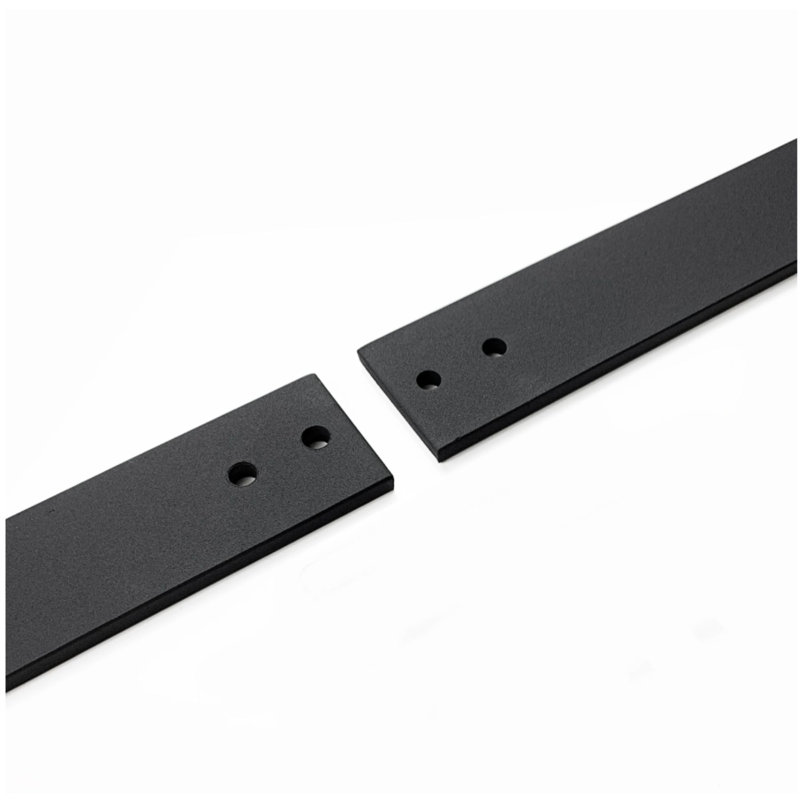 Rail extra noir noir avec fixation, 84 po