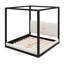 Lit plateforme en bois de style baldaquin, tête de lit tapissier pour plus de confort et de style-129390529-129390531