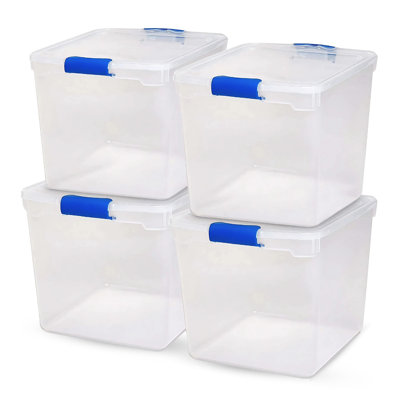 Homz Plastic Storage Tub & Tote