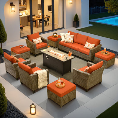 Eaker 10 Piece Seating Group with Cushions