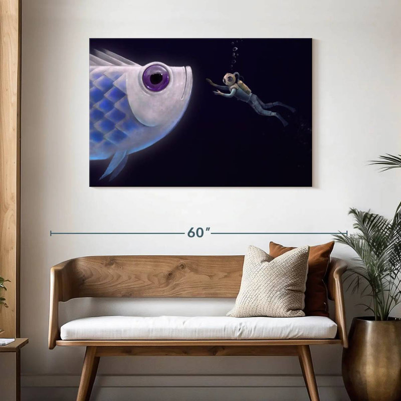 Kelan Deep Sea Fish Encounter, H 30 po x l 45 po