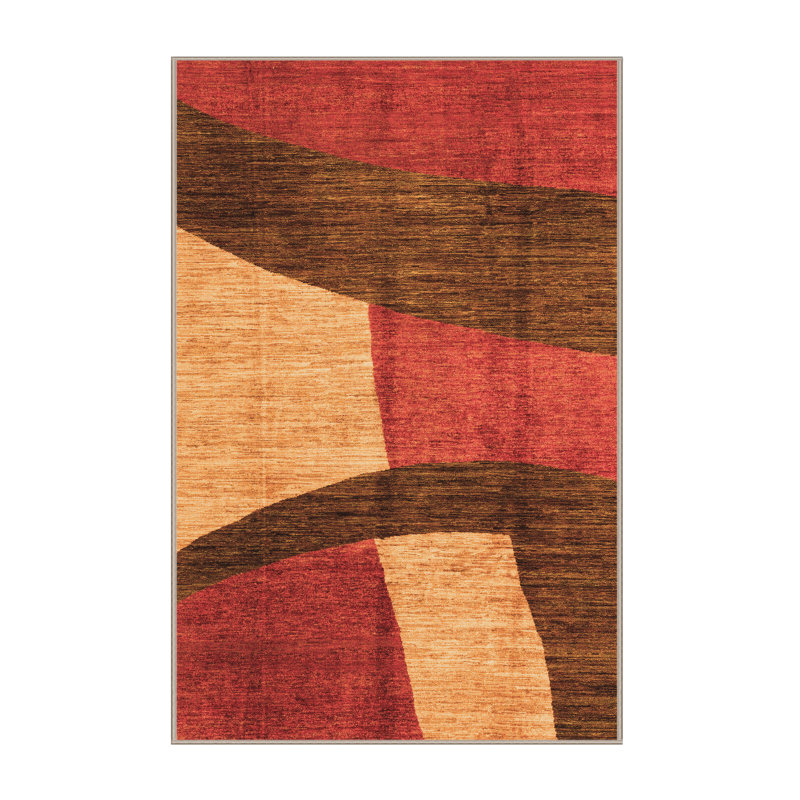 Tapis tissé à la machine Yosyas, Rectangle 8 pi x 12 pi