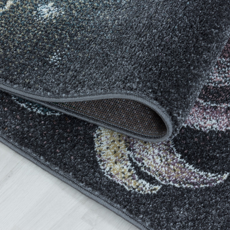 Turnage Abstract Flatweave Area Rug, Rectangle 140 x 200cm