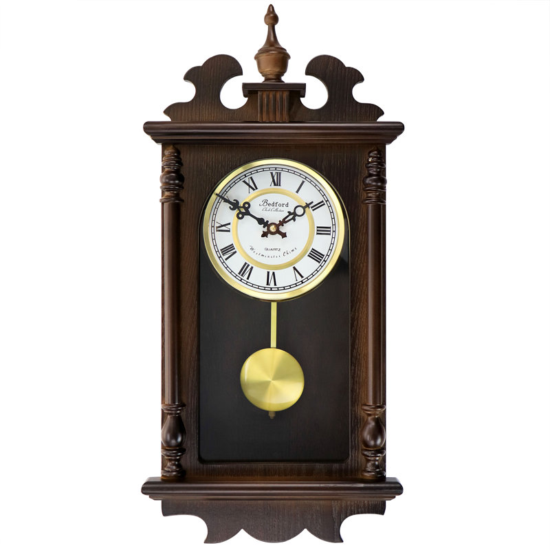 Solid + Manufactured Wood Wall Clock