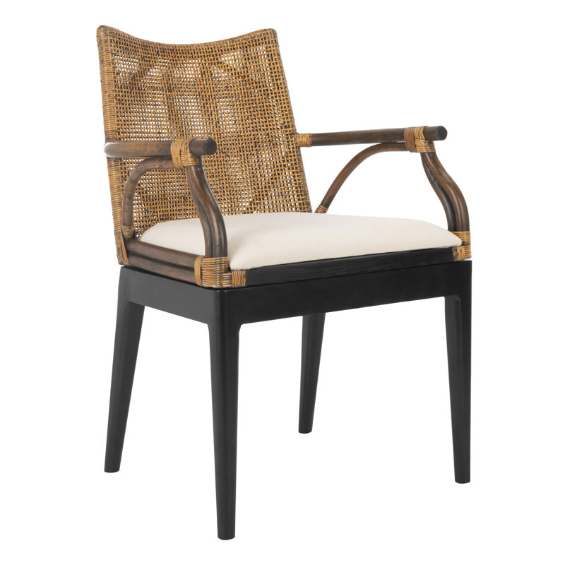 Fauteuil en coton 21,5 po Bungalo, Black, White Cotton