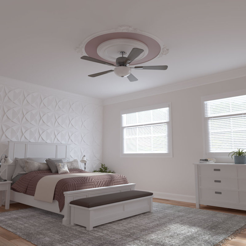 Ensemble d'anneaux de plafond coquille, H 65,75 po x l 65,75 po, Paquet de 4 (forme un cercle complet)