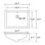 FXSGER 55mm L x 400mm W Polished Chrome Ceramic Sink