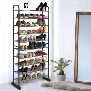 Heavy Duty Metal 72 Pair Shoe Rack Rebrilliant