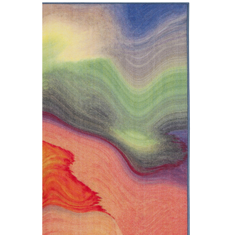 Davey Performance Machine Washable Abstract Rug, Runner 2'2" x 10'
