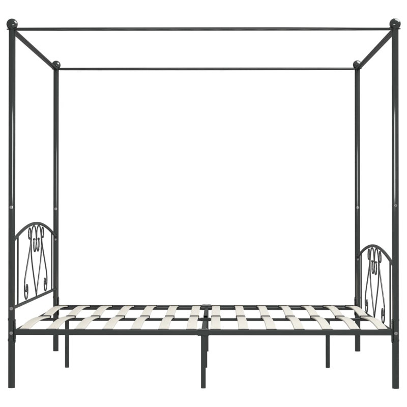 Zackery Metal Bed, grey, Super King (6')