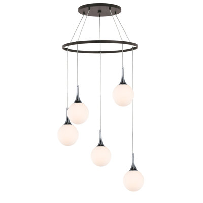 Ovellette 5 - Light LED Cluster Pendant