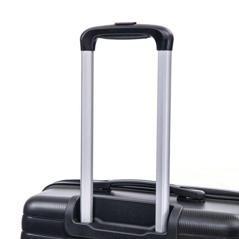 Ensemble de 4 valises durables en PP avec roulettes, tringle en fer et serrure à combinaison pour un voyage sans stress