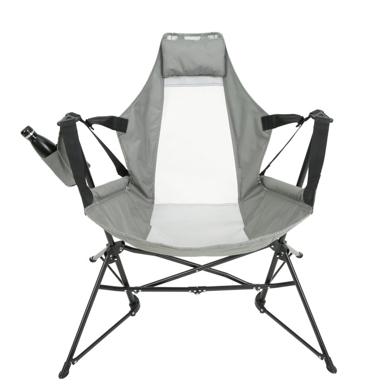 Chaise pliante en acier, Gris