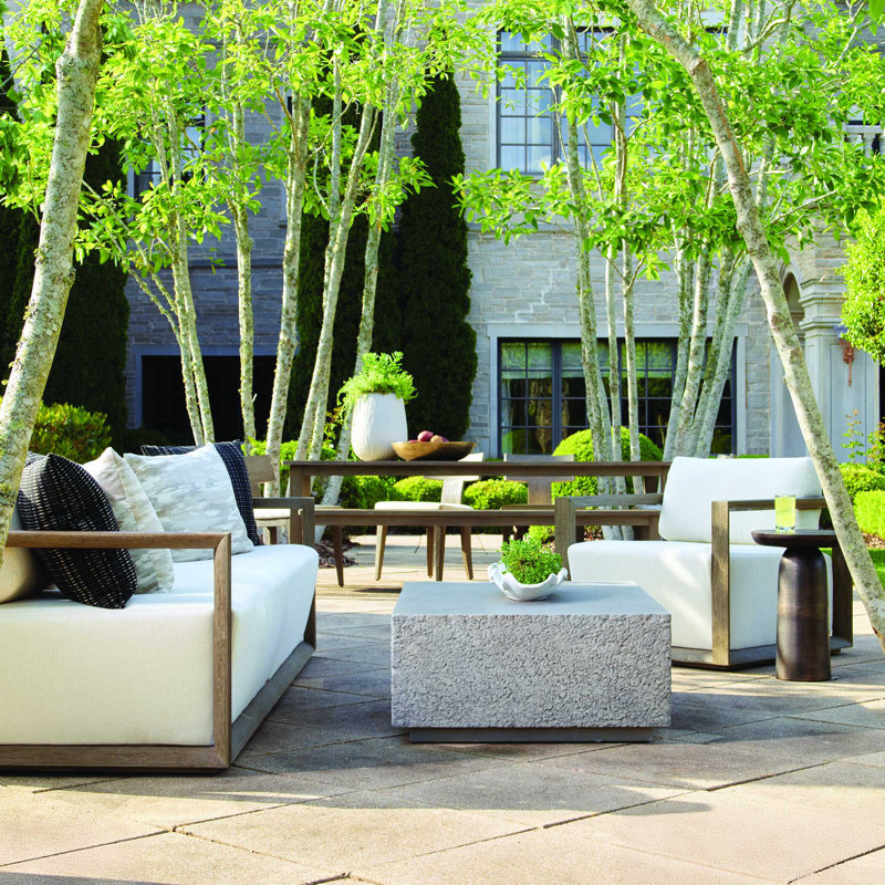 Uttermost Hesston Outdoor Concrete Coffee Table