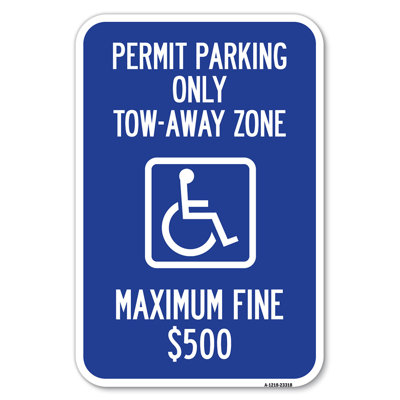 Permit Parking Only Tow-Away Zone Maximum Fine/23318