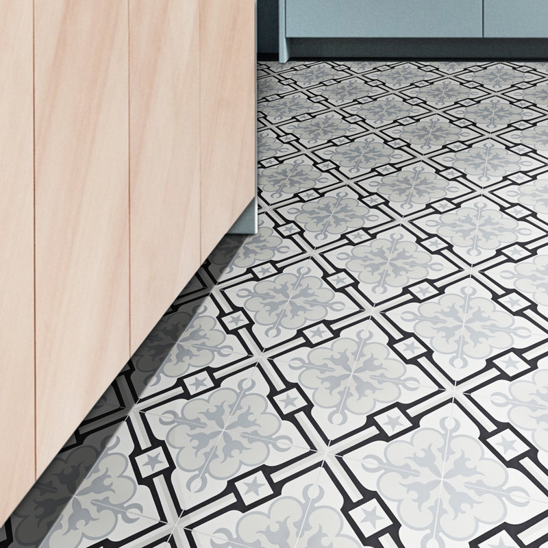 Chala 8" x 8" Cement Patterned Wall & Floor Tile