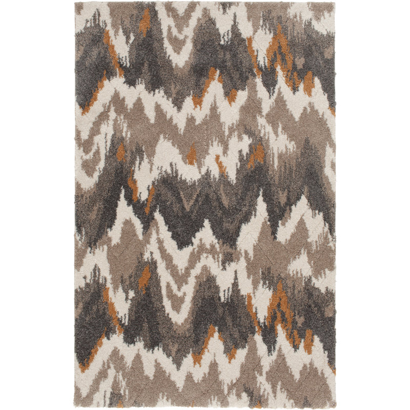 Tapis brun Pugmire, Rectangle 5 pi x 7 pi 3 po