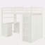 Lit mezzanine simple avec tiroirs, bureau et garde-robe-781409615