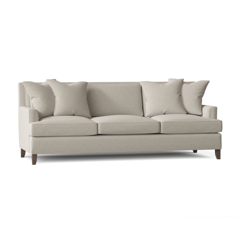 Addison Upholstered 91.5'' Sofa, Cream Linen 1429-002, Antique Gold