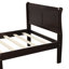 Lit plateforme avec base de lit en bois et sommier avec base de lit et support de lattes en bois-116011765