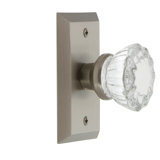 Studio Plate with Crystal Door Knob