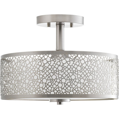 Komal Glass LED Semi-Flush Mount Light