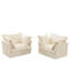 Fauteuils modernes - housses de coussin amovibles, coussins de dossier spacieux en velours côtelé crème,-1221181381-1221181380