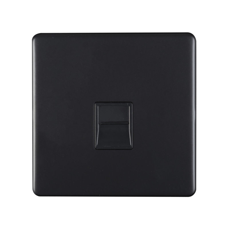 Wall Mounted Light Switch, Matt Black