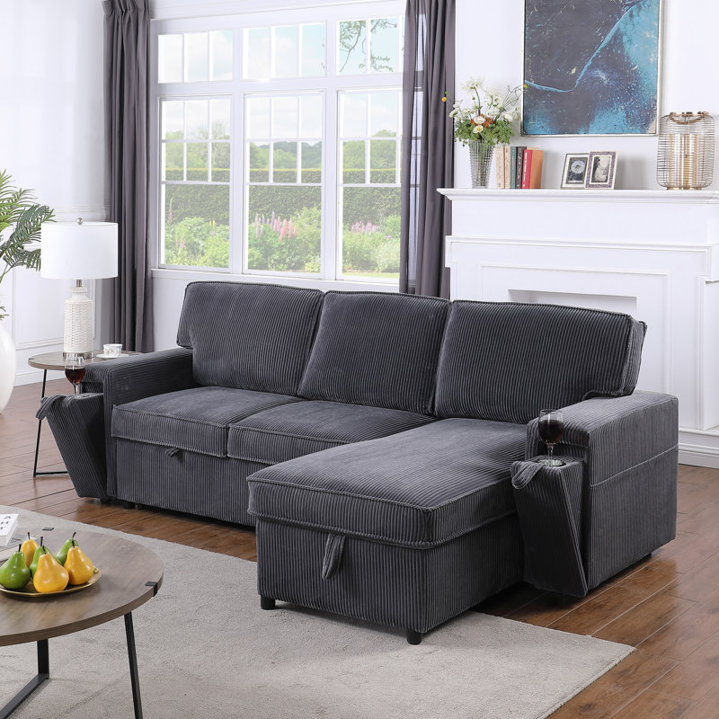 Canapé modulaire avec espace de rangement Upholstery Sleeper GREY