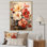 Vintage Charm Hibiscus, reproduction d'art sur toile