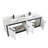72'' Double Bathroom Vanity with Carrara Quartz Top-584364826-584364800